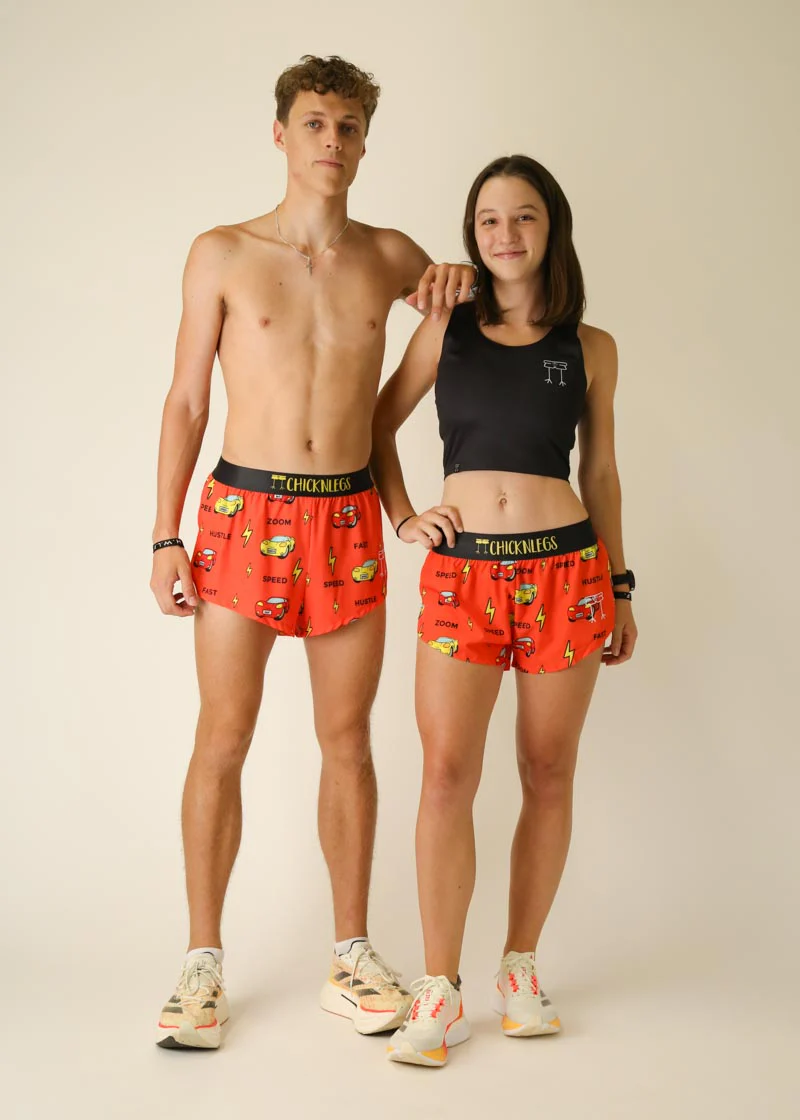 Women's Cars 1.5" Split Shorts - Image 7