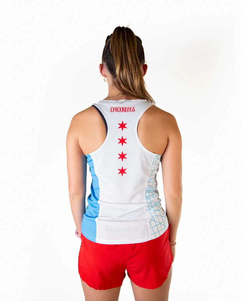 Women's Chicago Marathon Course Singlet - Image 4