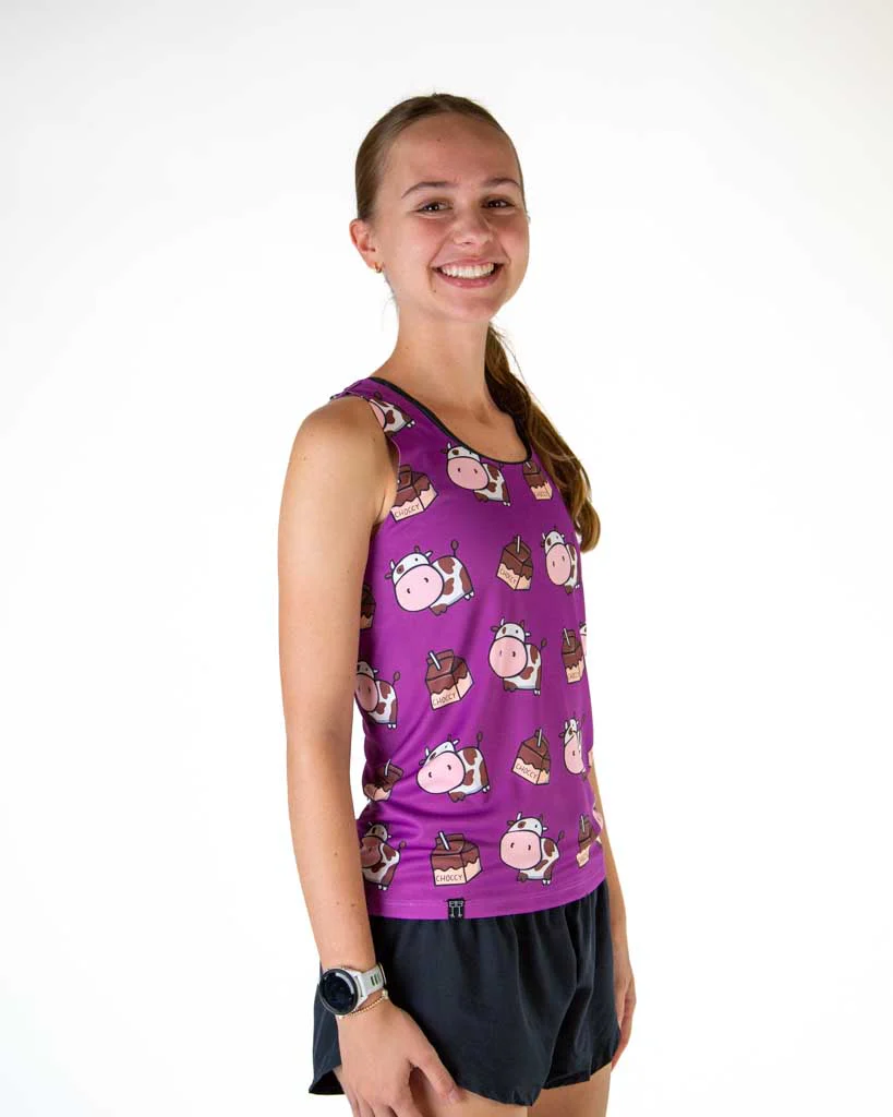 Women's Choccy Cows Performance Singlet