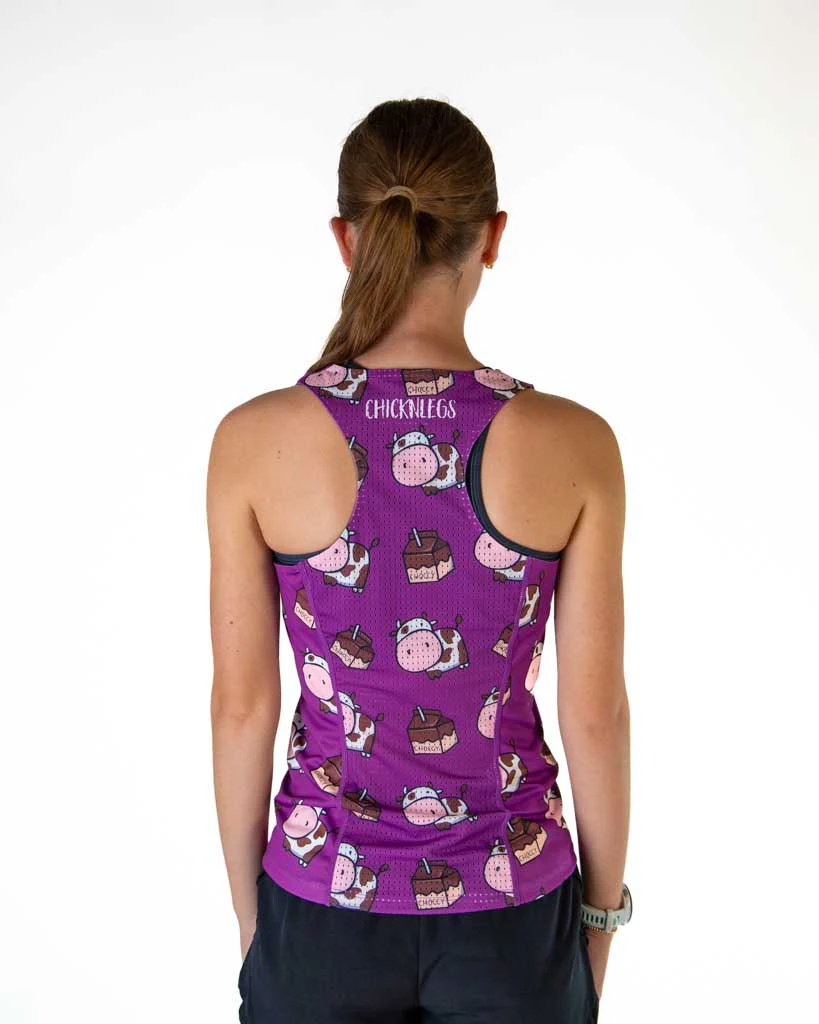Women's Choccy Cows Performance Singlet - Image 4