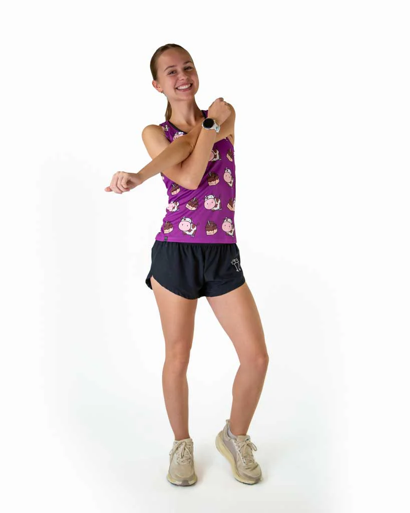 Women's Choccy Cows Performance Singlet - Image 6