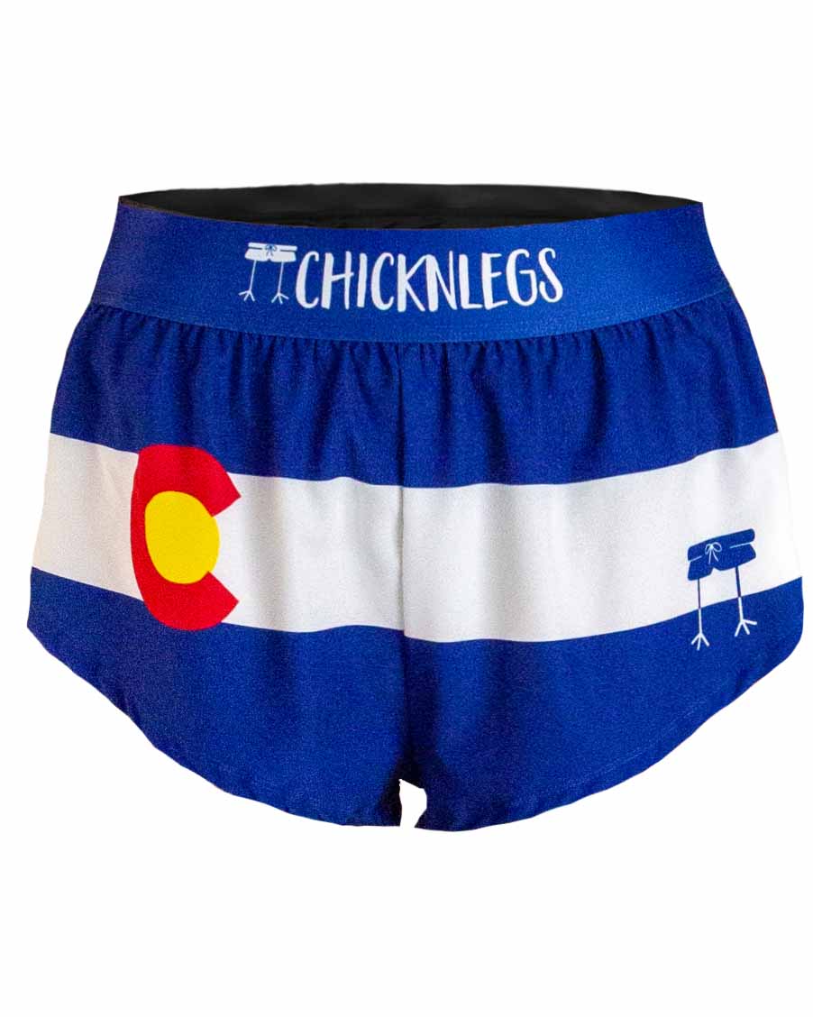 Women's Colorado Flag 1.5" Split Shorts