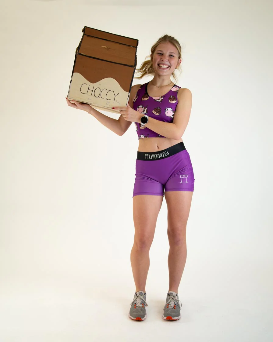 Women's Deep Purple 3" Compression Shorts - Image 5