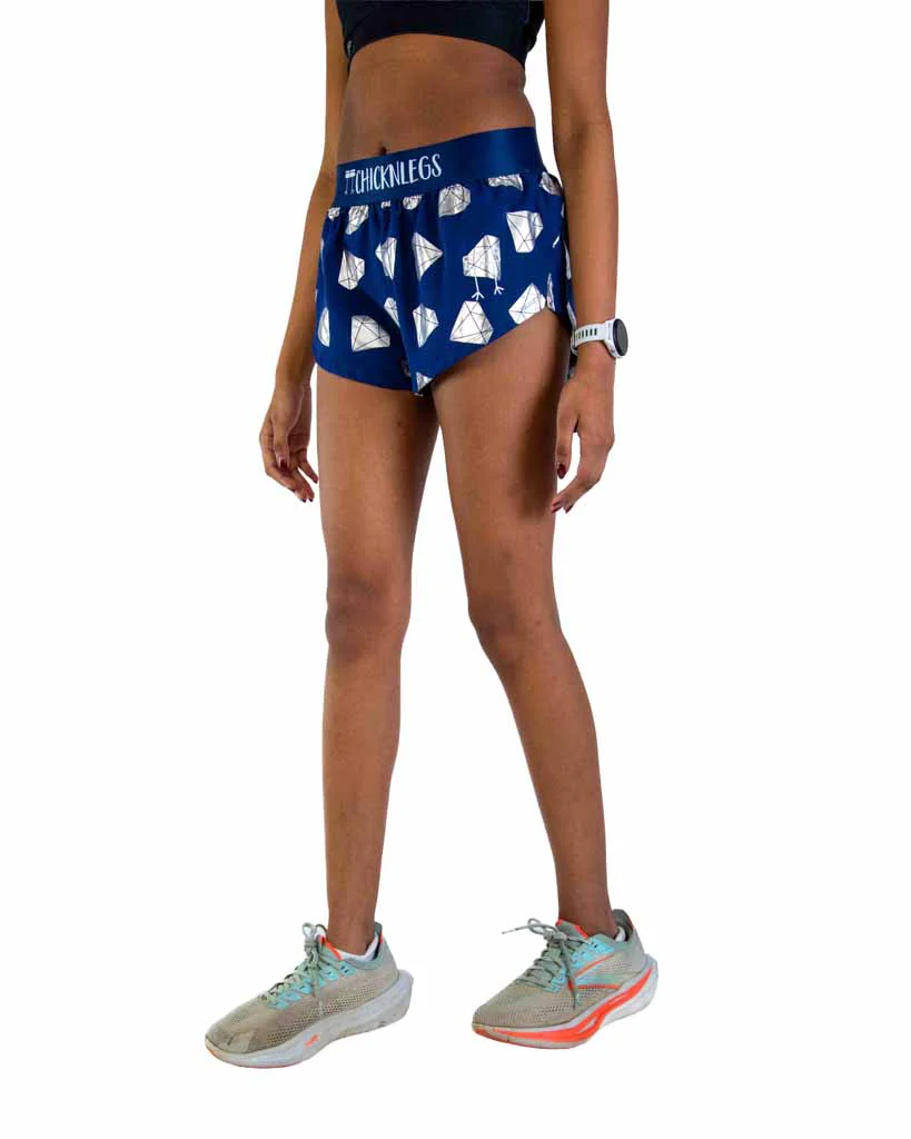 Women's Diamonds 1.5" Split Shorts - Image 3