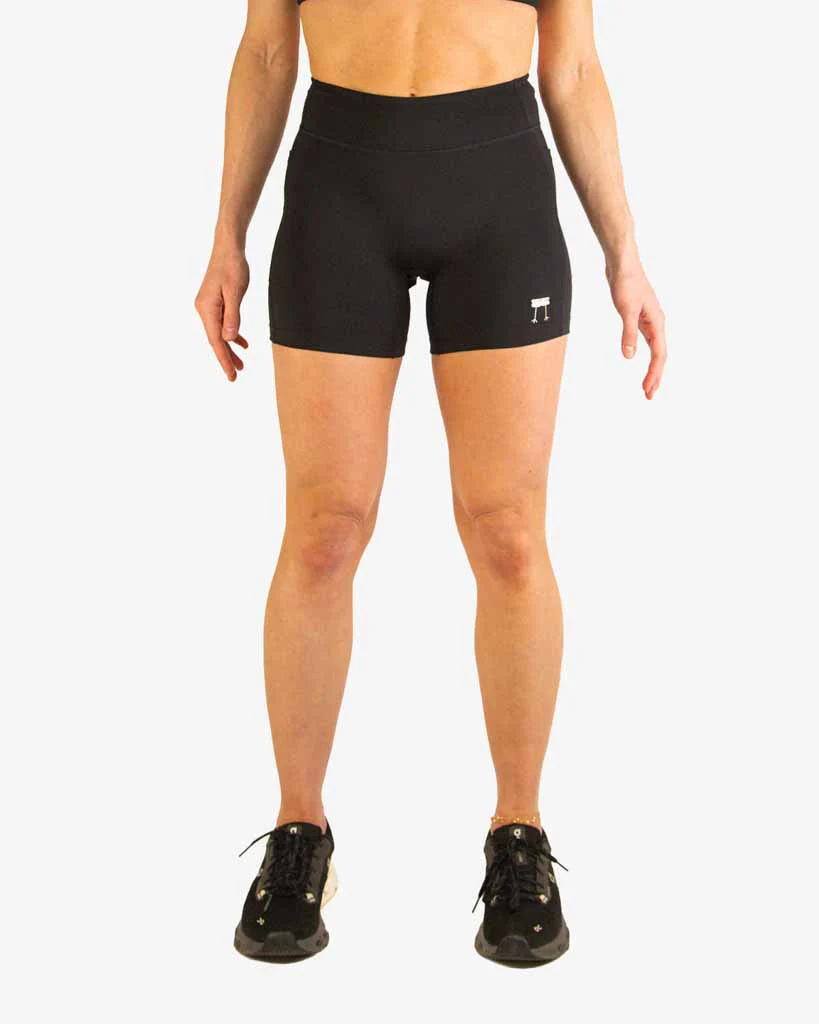 Women's FLY High-Waisted 5" Biker Shorts – Onyx - Image 2