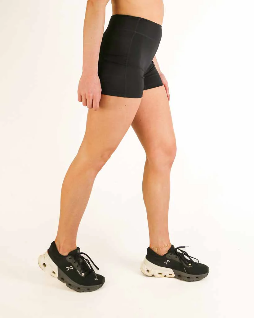 Women's FLY High-Waisted 5" Biker Shorts – Onyx - Image 4