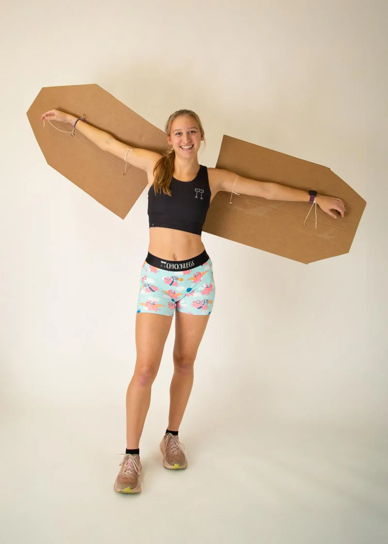 Women's Flying Pigs 3" Compression Shorts - Image 5