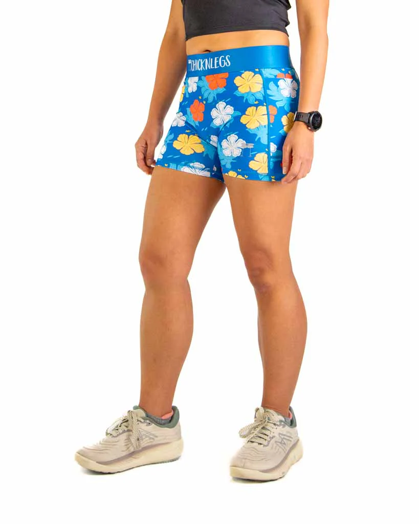 Women's Hawaiian 3" Compression Shorts - Image 2