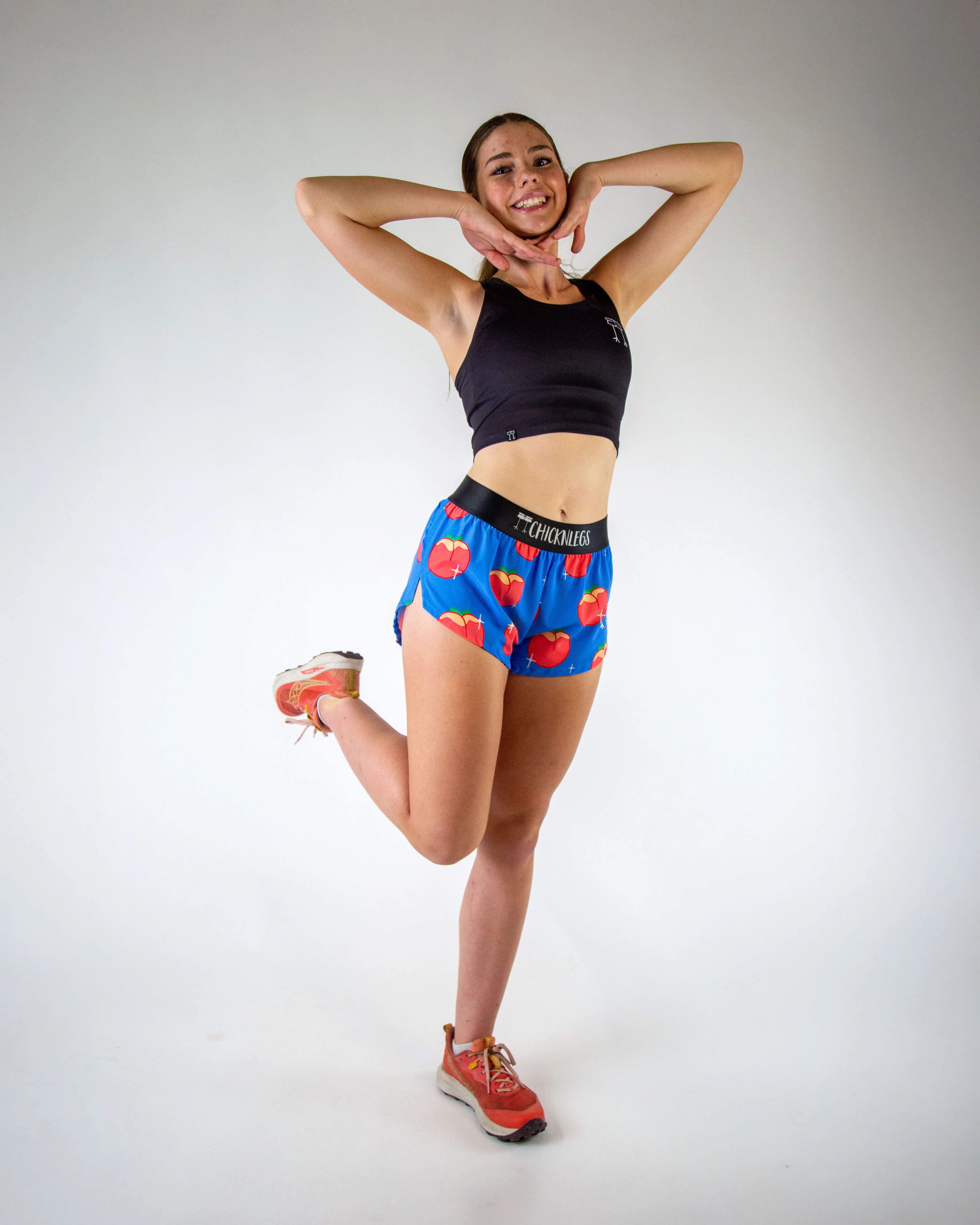 Women's Juicy Peaches 1.5" Split Shorts - Image 6