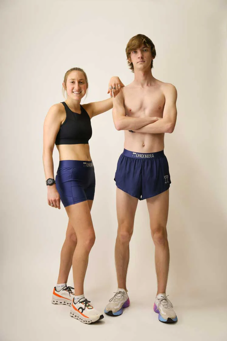 Women's Navy Blue 3" Compression Shorts - Image 5