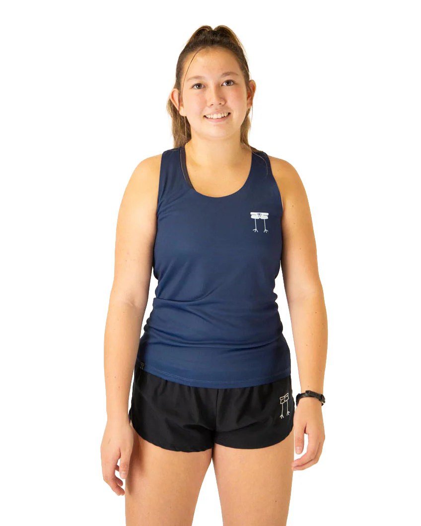 Women's Navy Blue Performance Singlet