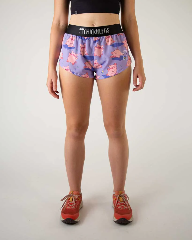 Women's Piggies 1.5" Split Shorts - Image 2