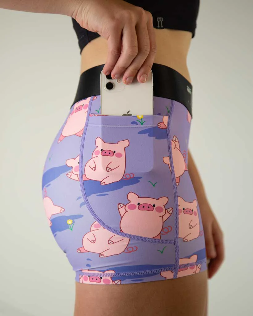 Women's Piggies 3" Compression Shorts - Image 4