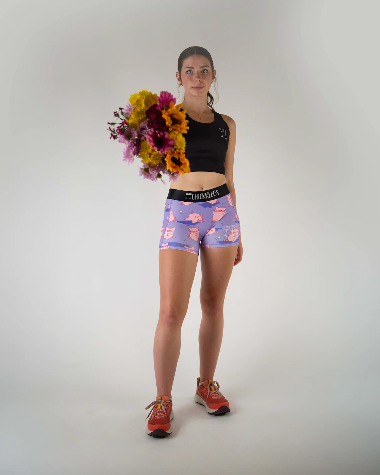 Women's Piggies 3" Compression Shorts - Image 6
