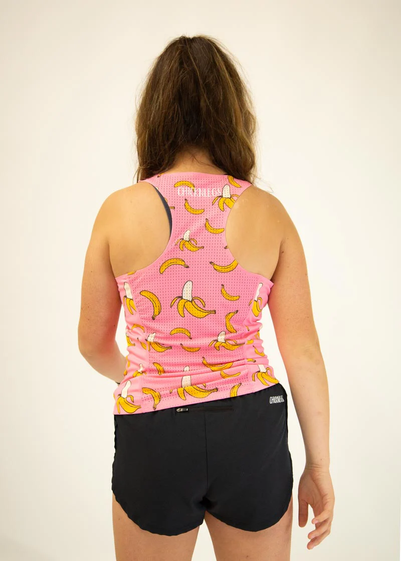 Women's Pink Bananas Performance Singlet - Image 4