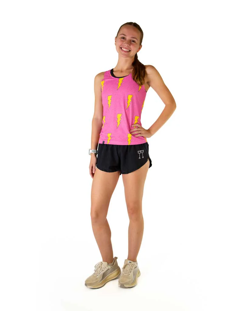 Women's Pink Bolts Performance Singlet - Image 6