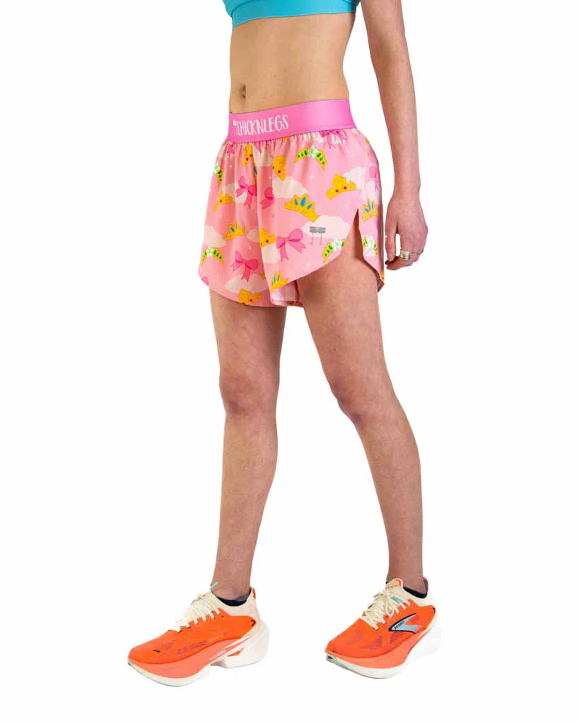 Women's Princess Tiara 4" Split Shorts - Image 2
