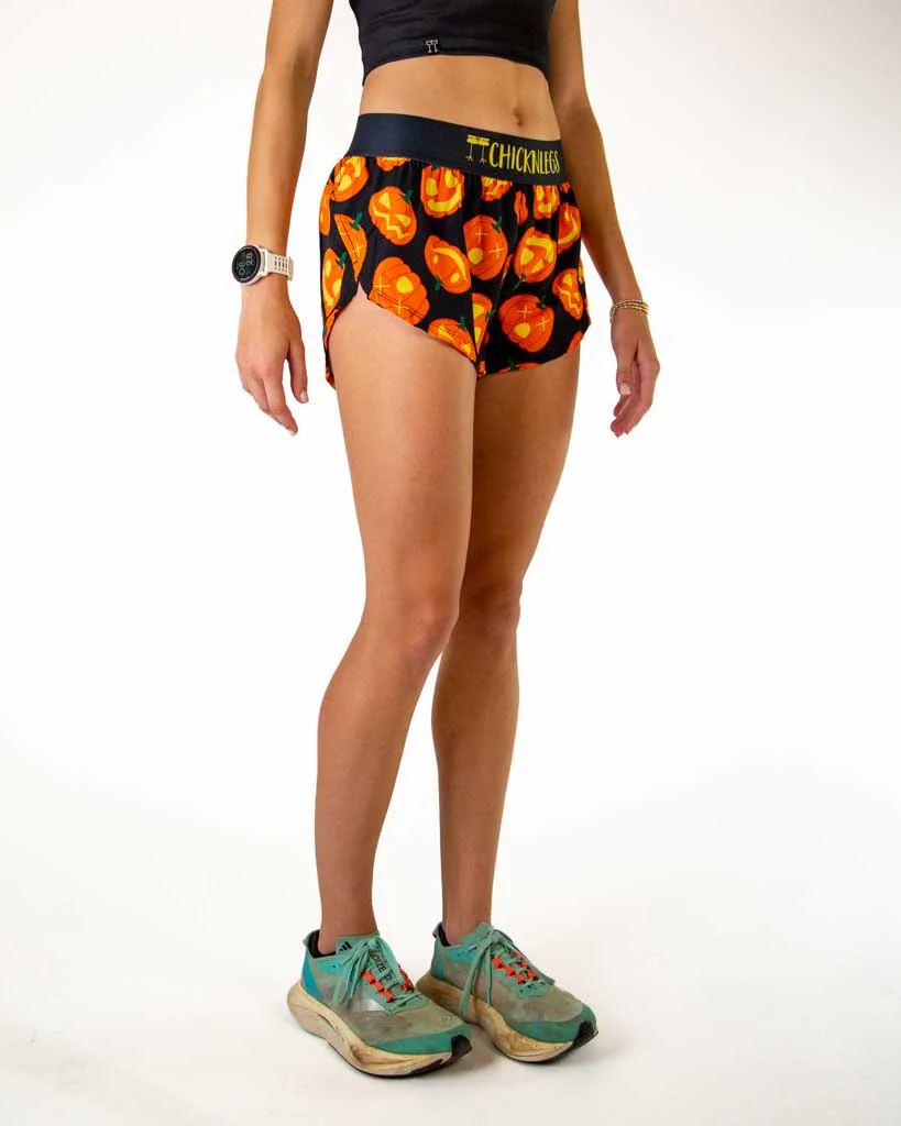Women's Pumpkins 1.5" Split Shorts - Image 4