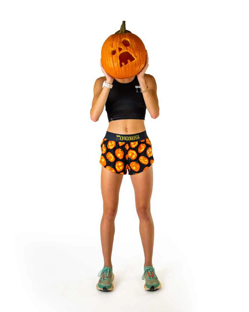 Women's Pumpkins 1.5" Split Shorts - Image 8