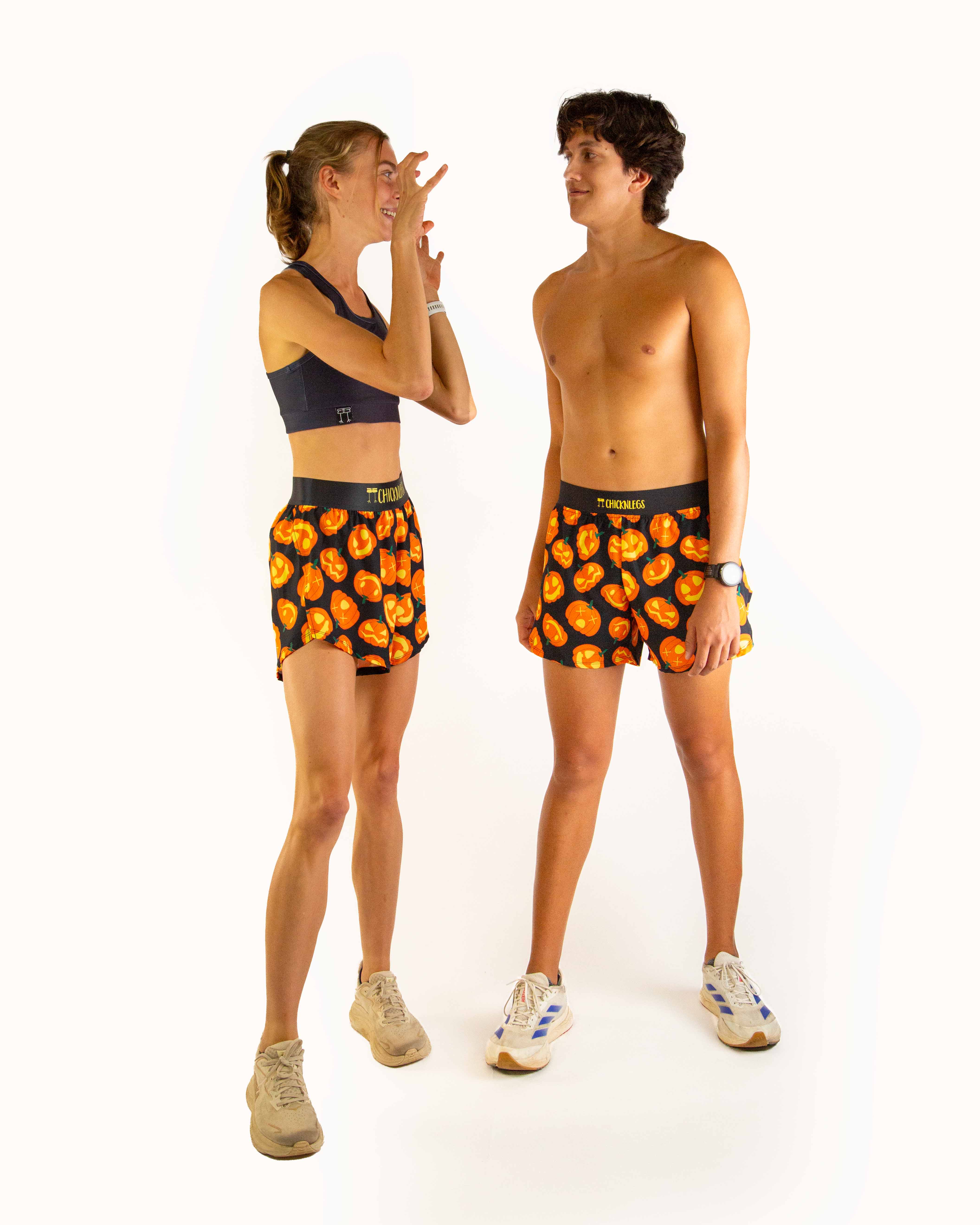 Women's Pumpkins 4" Split Shorts - Image 6