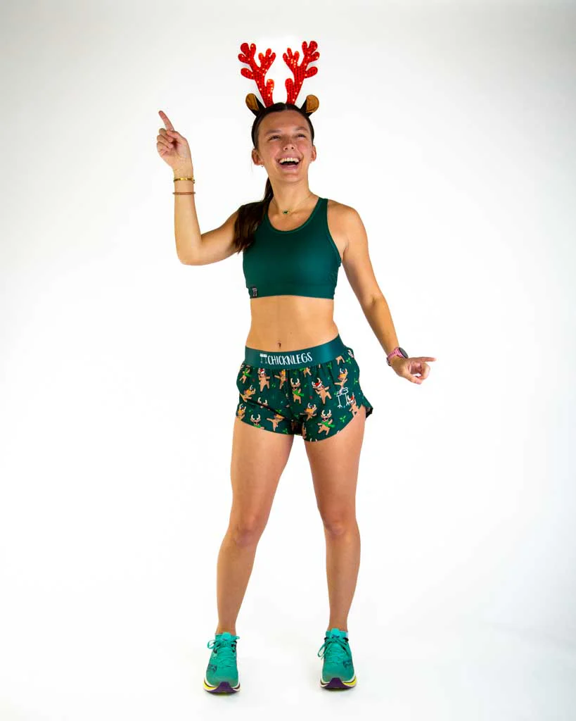 Women's Rockin Reindeer 1.5" Split Shorts - Image 7
