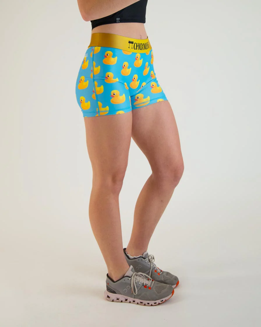 Women's Rubber Ducky 3" Race Compression Shorts - Image 2