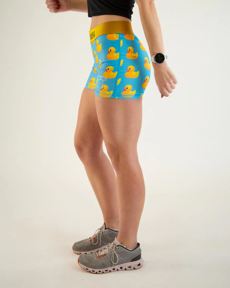 Women's Rubber Ducky 3" Race Compression Shorts - Image 3