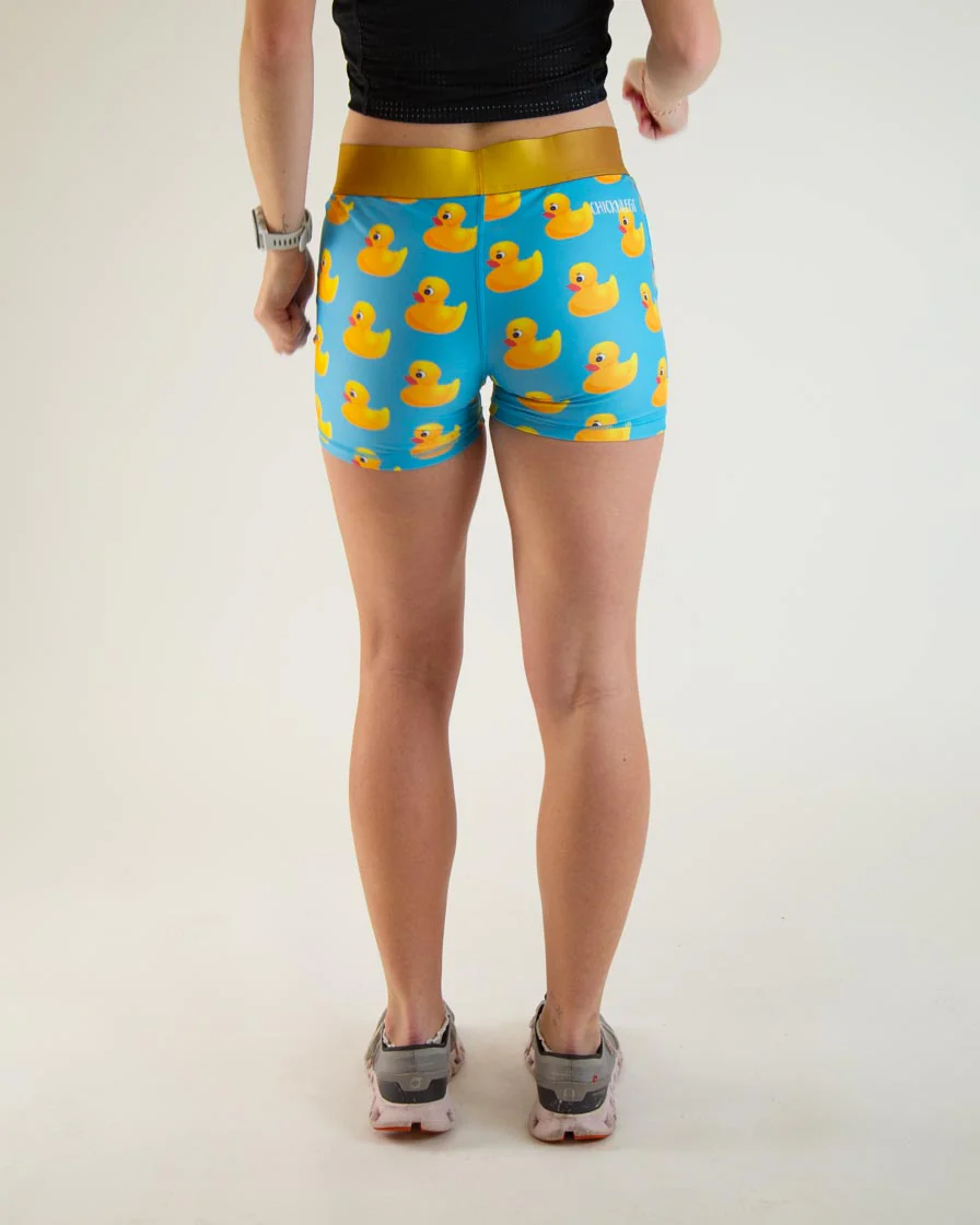 Women's Rubber Ducky 3" Race Compression Shorts - Image 4