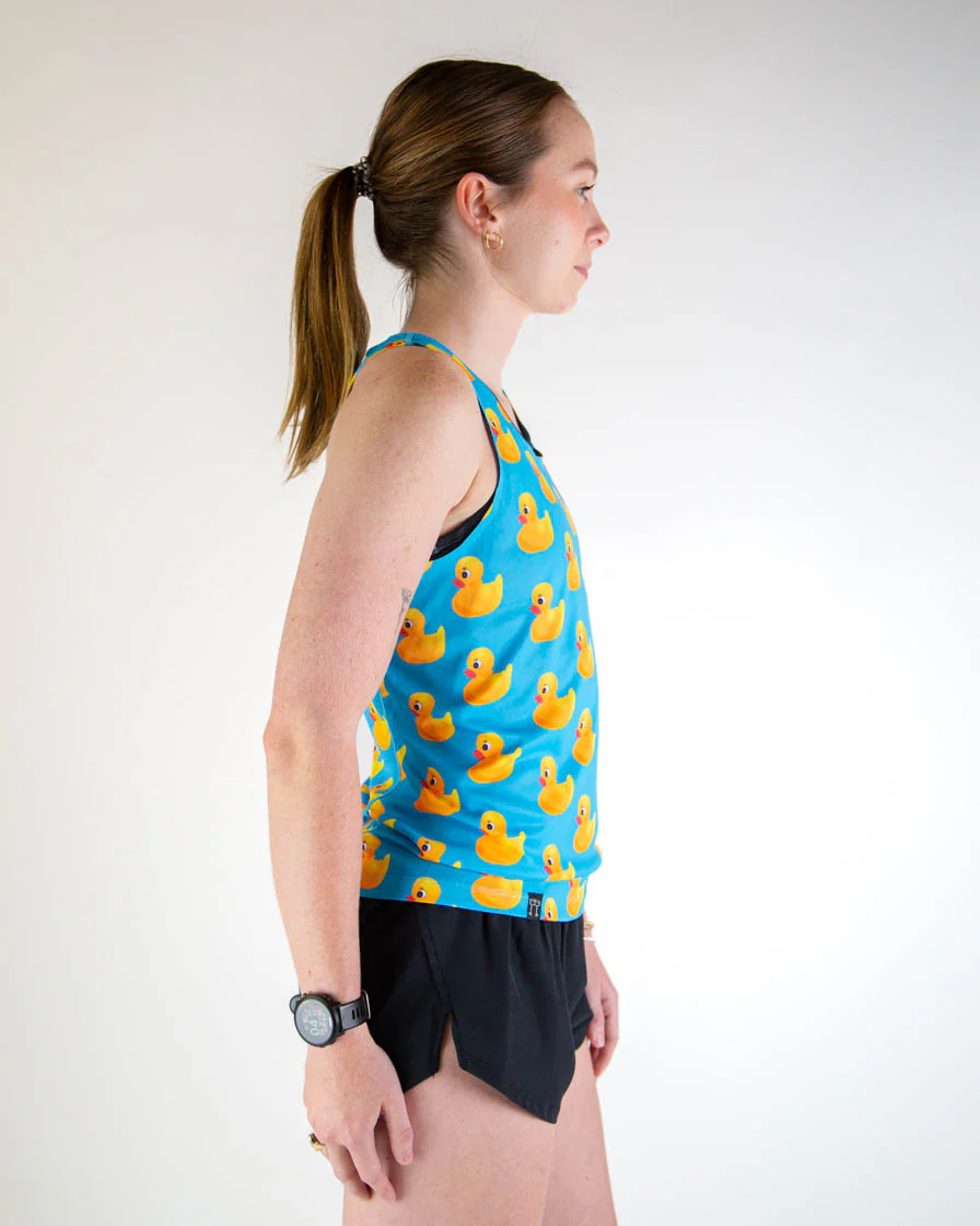 Women's Rubber Ducky Performance Singlet - Image 3