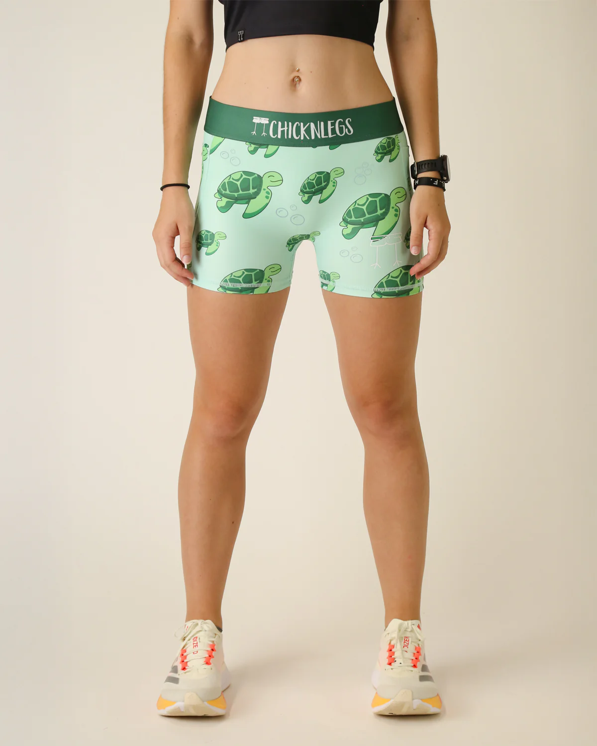 Women's Sea Turtles 3" Compression Shorts
