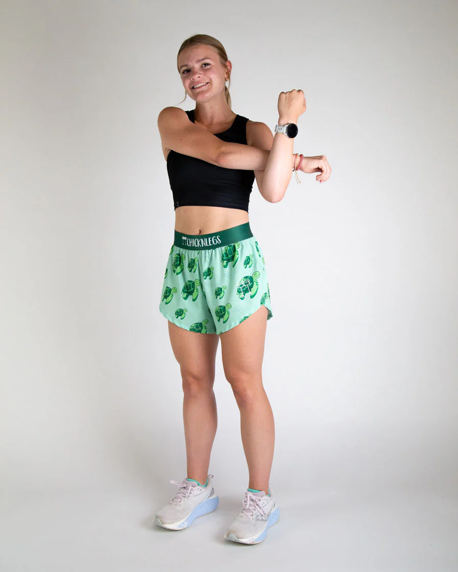 Women's Sea Turtles 4" Split Shorts - Image 5