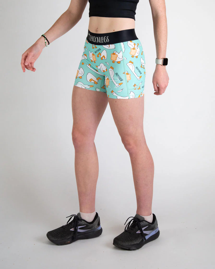 Women's Silly Goose 3" Compression Shorts - Image 2