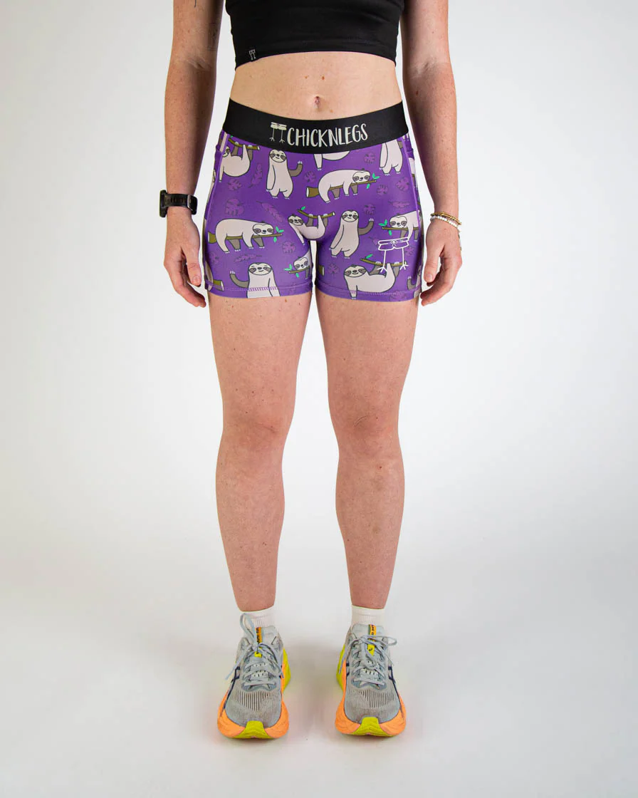Women's Sloths 3" Compression Shorts