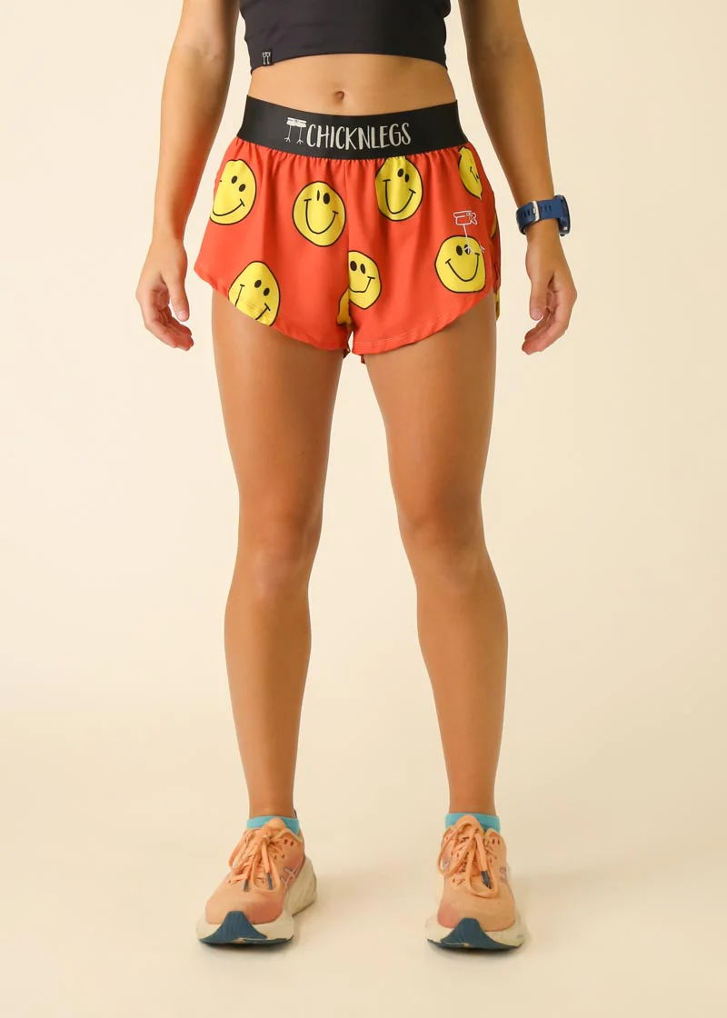 Women's Smiley 1.5" Split Shorts - Image 2