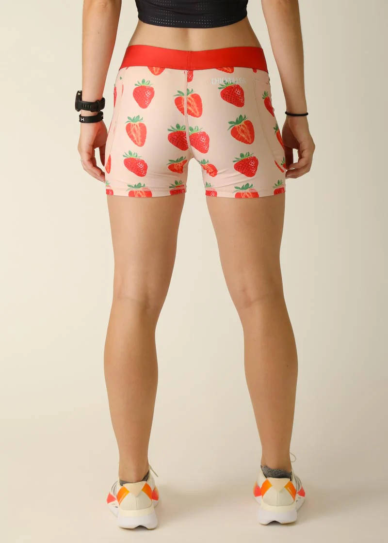 Women's Strawberry Szn 3" Compression Shorts - Image 4