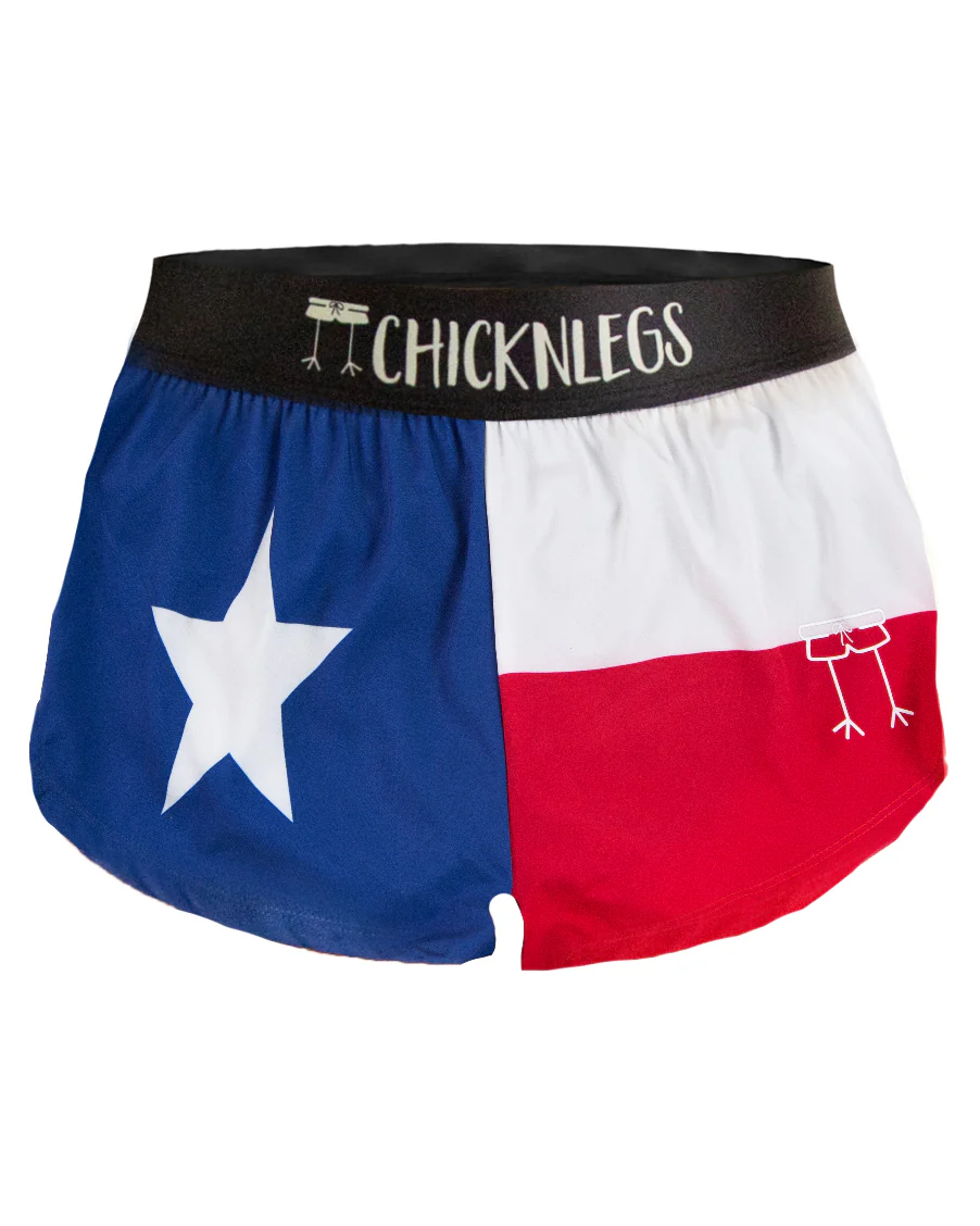 Women's Texas Flag 1.5" Split Shorts