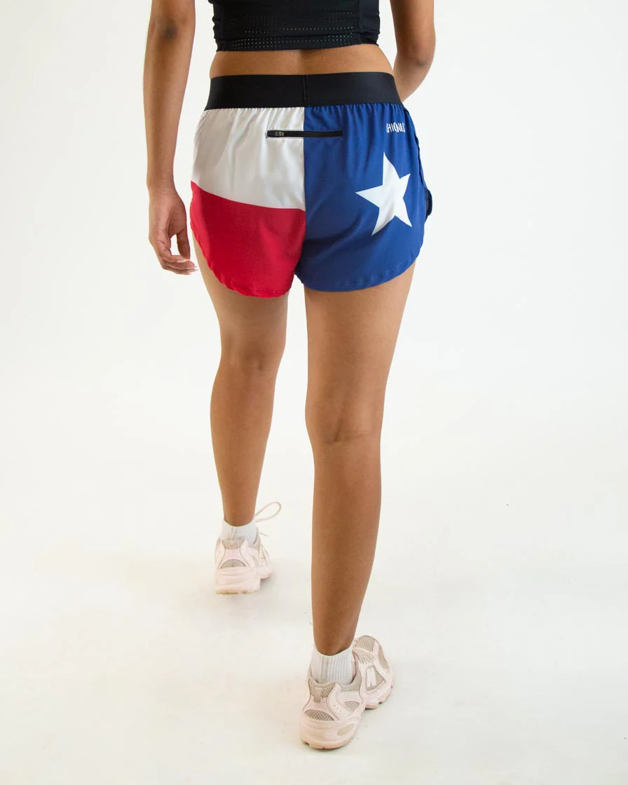 Women's Texas Flag 1.5" Split Shorts - Image 5