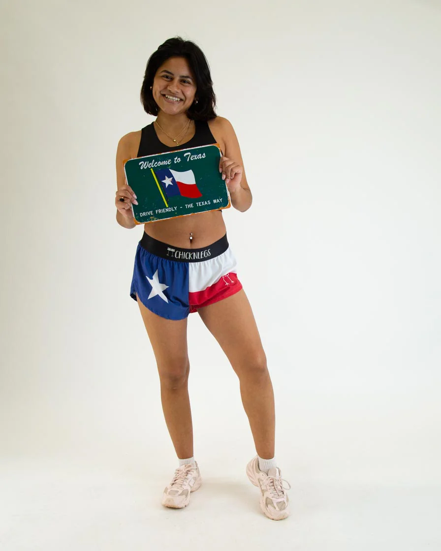 Women's Texas Flag 1.5" Split Shorts - Image 6