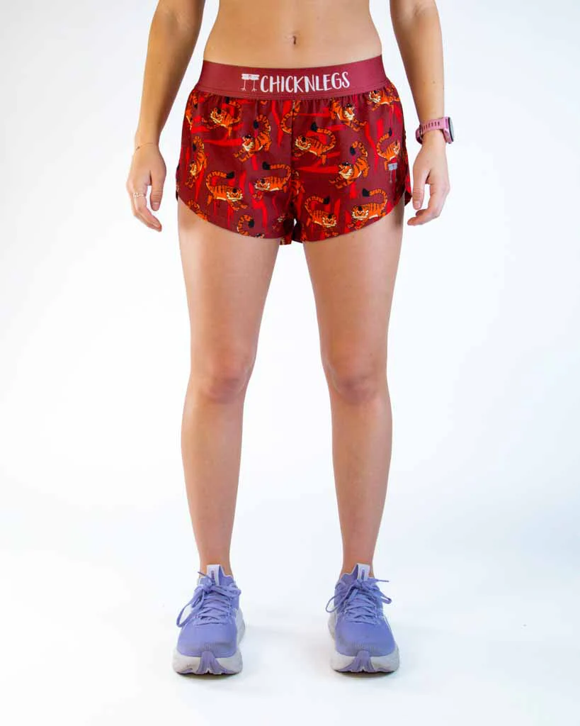 Women's Tigers 1.5" Split Shorts - Image 2