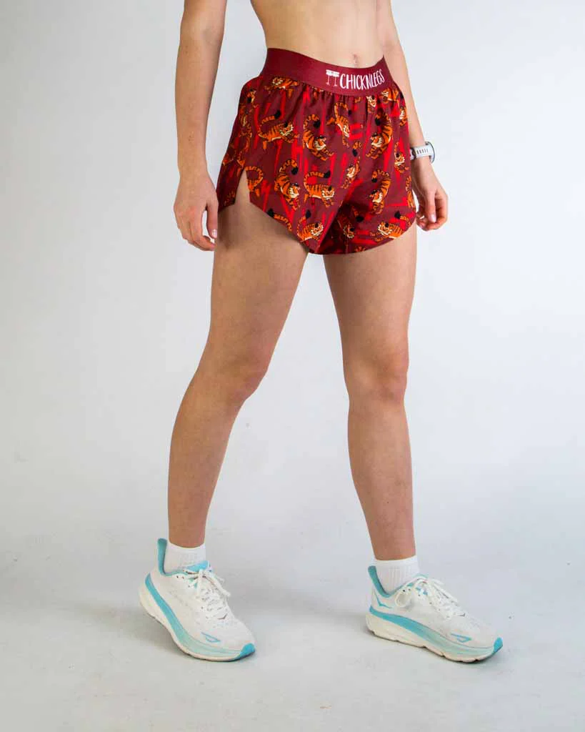 Women's Tigers 4" Split Shorts - Image 3