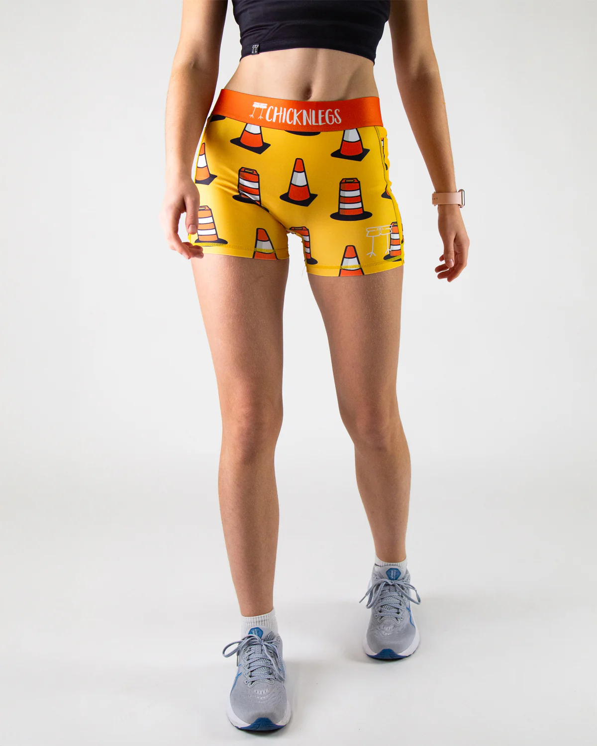 Women's Traffic Cones 3" Compression Shorts