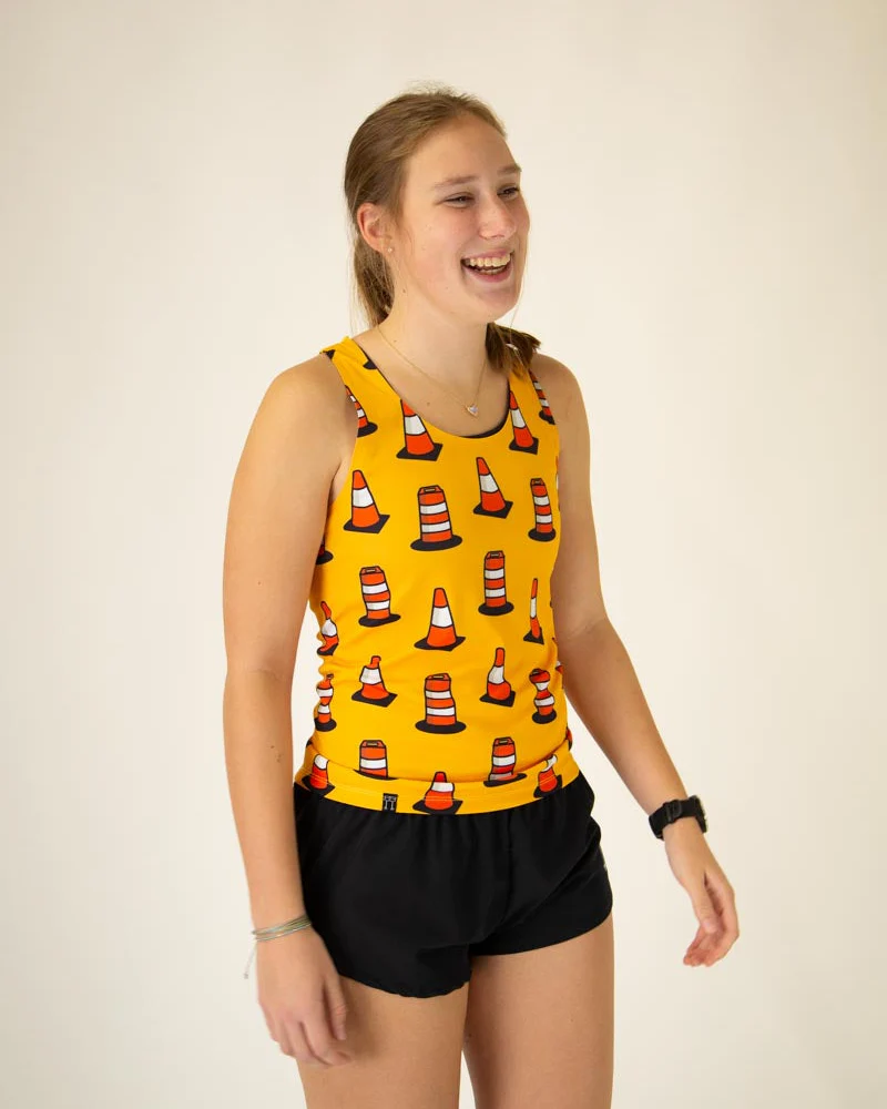 Women's Traffic Cones Performance Singlet - Image 2