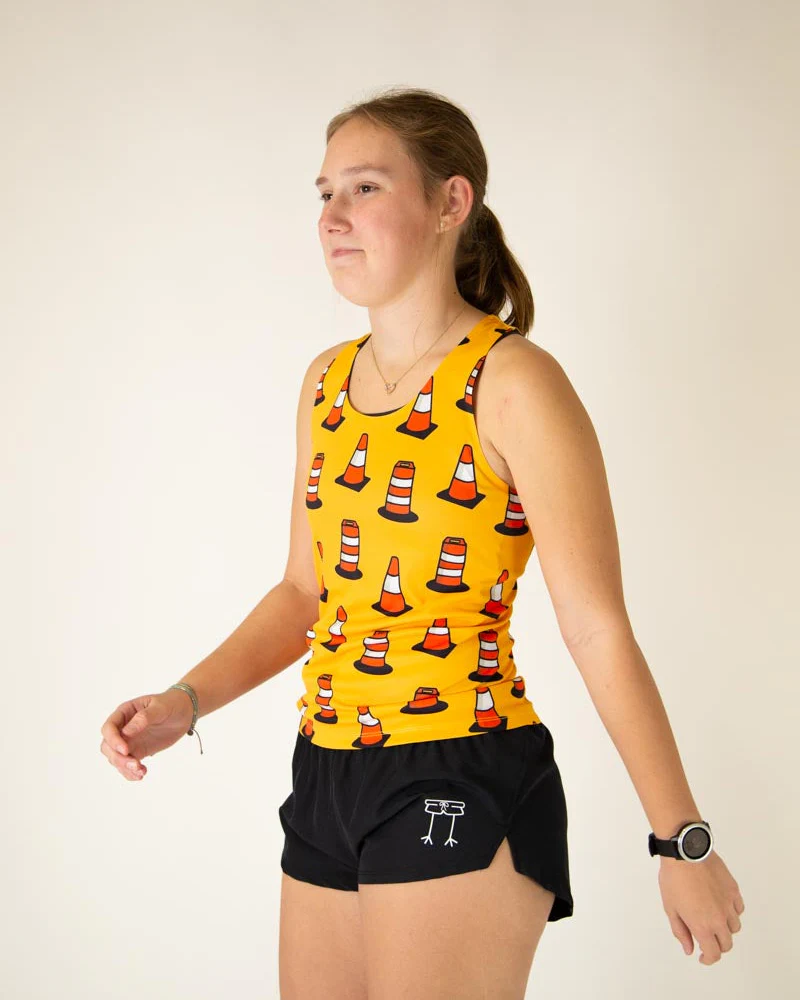 Women's Traffic Cones Performance Singlet - Image 3