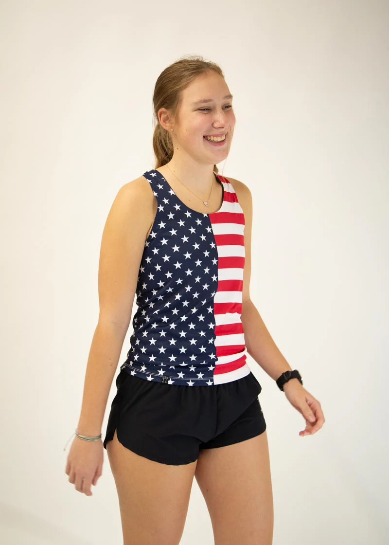 Women's USA Performance Singlet - Image 2