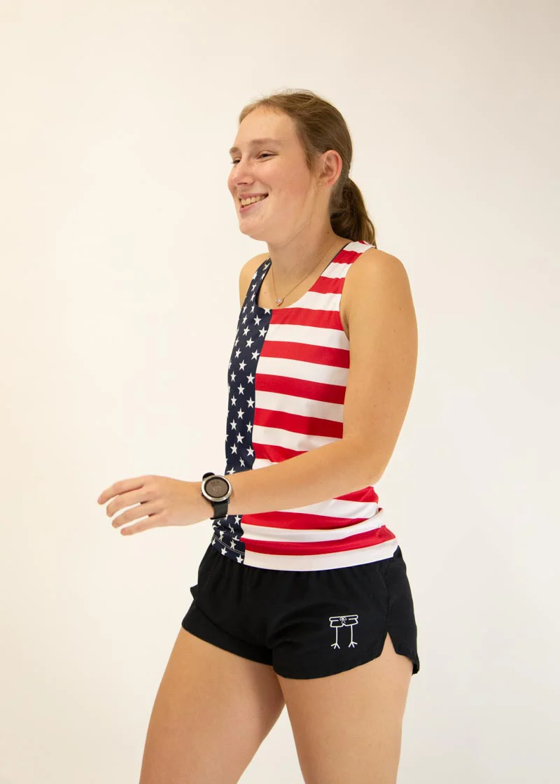 Women's USA Performance Singlet - Image 3