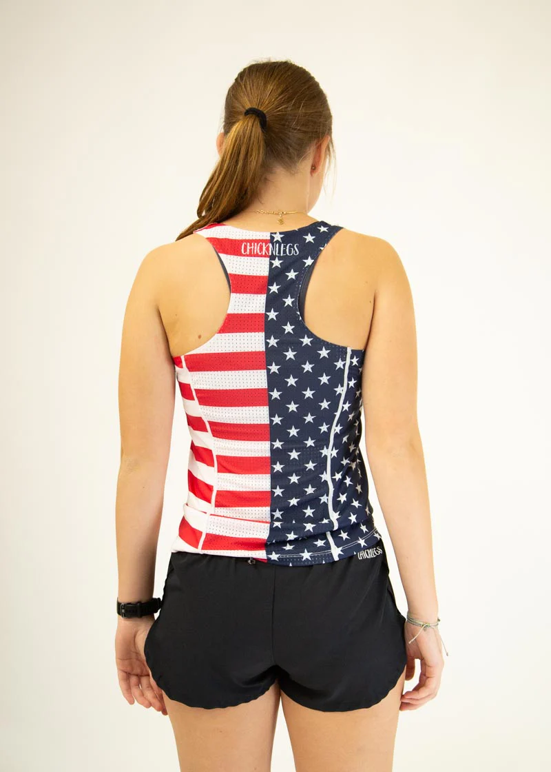 Women's USA Performance Singlet - Image 4